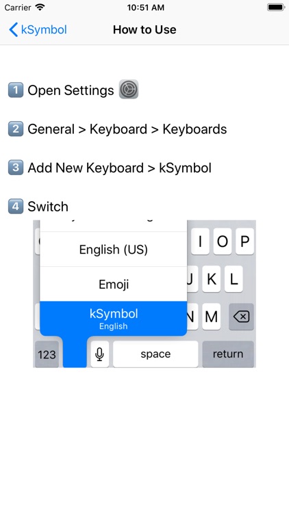 kSymbol - Symbol Keyboard