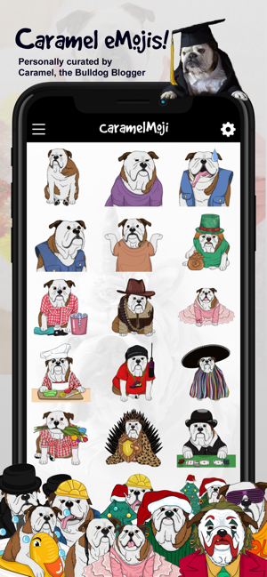 CaramelMoji - Bulldog Stickers(圖2)-速報App