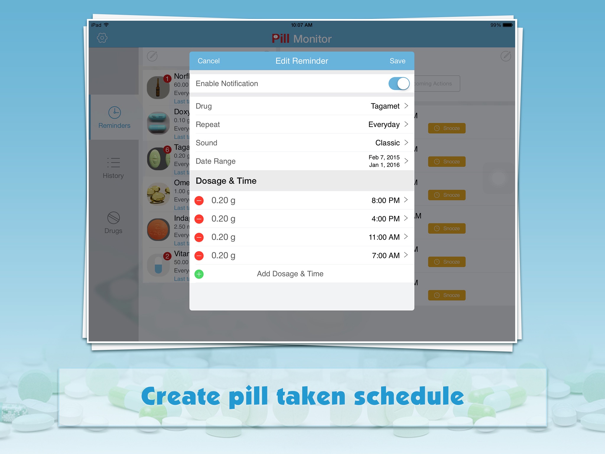 Pill Monitor for iPad screenshot 3