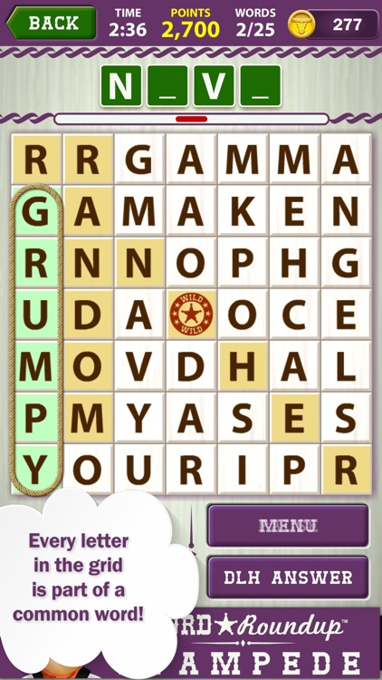 Word Roundup Stampede - Search screenshot-0