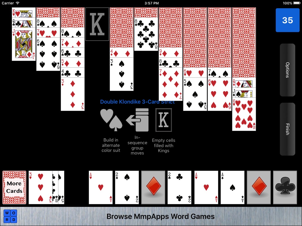 Double Klondike Solitaire screenshot 3