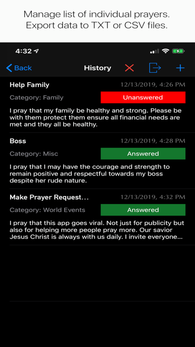 Prayer Request Notes screenshot 2