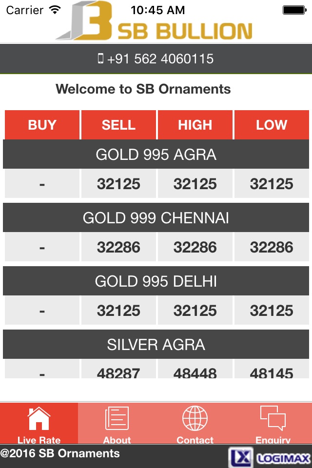 SB Bullion screenshot 2