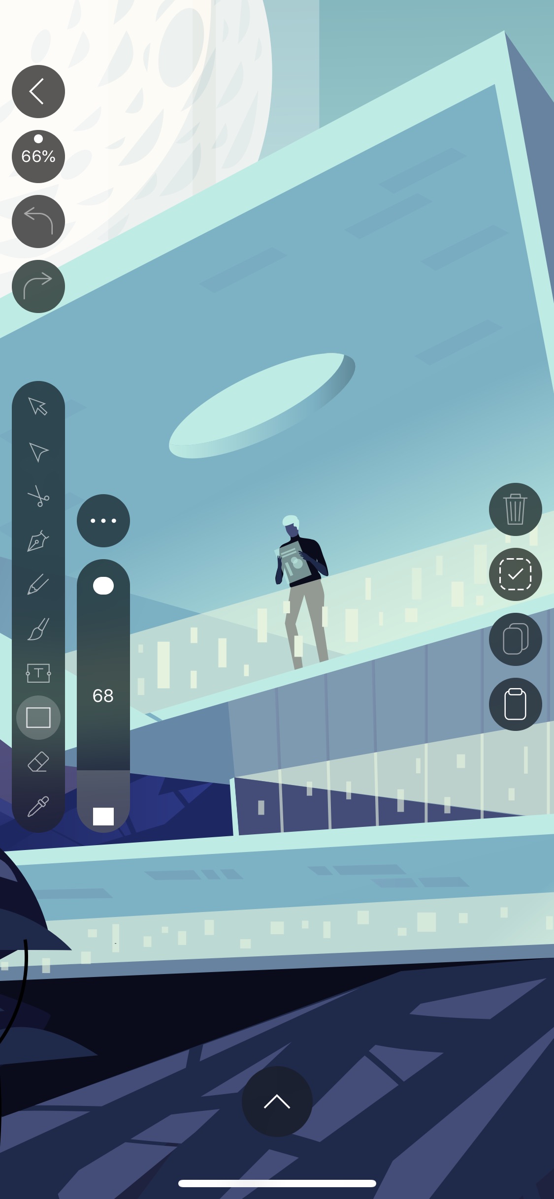 Screenshot do app Vectornator
