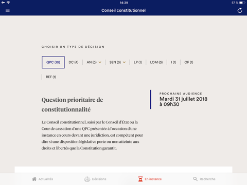 Conseil constitutionnel screenshot 2