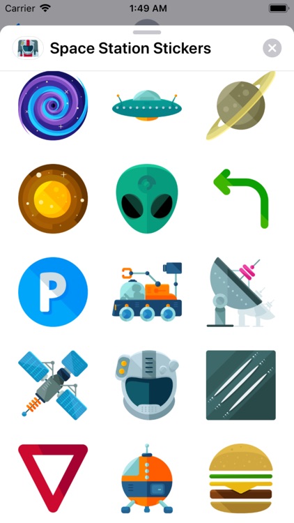 Space Station Stickers