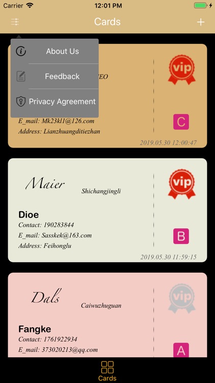 Business Card Sleeve screenshot-3
