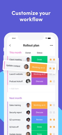 monday.com app screenshot