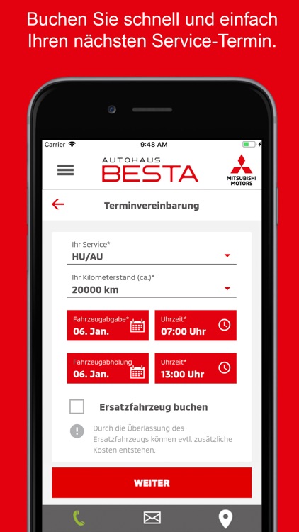 Mitsubishi Kunden-App