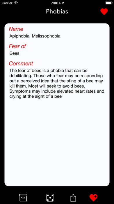 How to cancel & delete Phobias - dictionary of fears from iphone & ipad 1