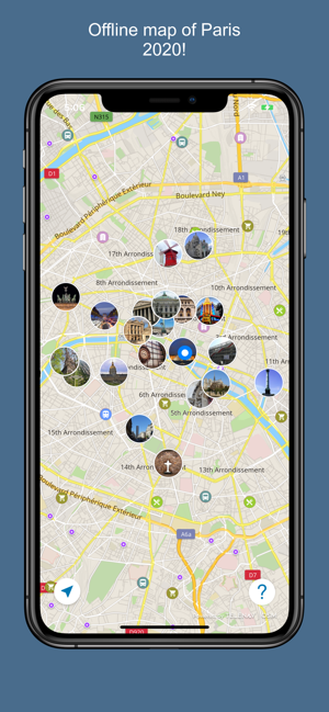 Paris 2020 — offline map(圖1)-速報App