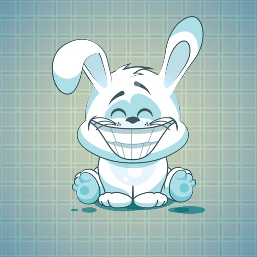 Sticker Me: Funny White Bunny icon