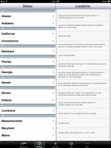 Boating Weather for iPad screenshot 3