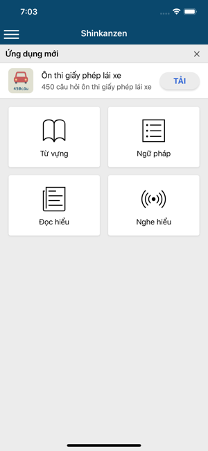 Học tiếng Nhật Shinkanzen(圖1)-速報App