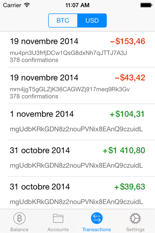 Mycelium Bitcoin Wallet screenshot 3