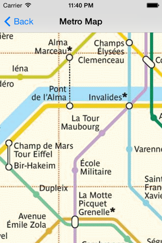 Paris Metro Route Planner - náhled
