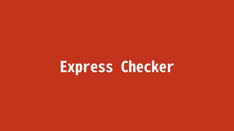 Express Checker