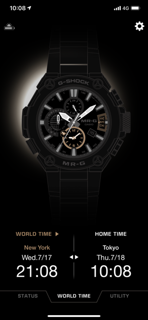 connect g shock to iphone