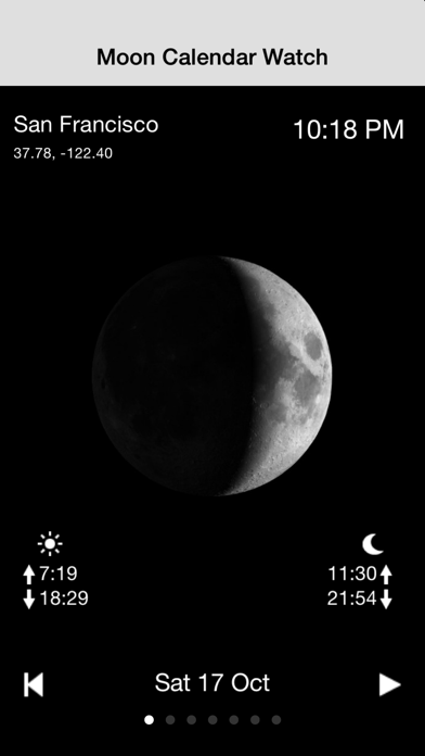 Moon Calendar Watch