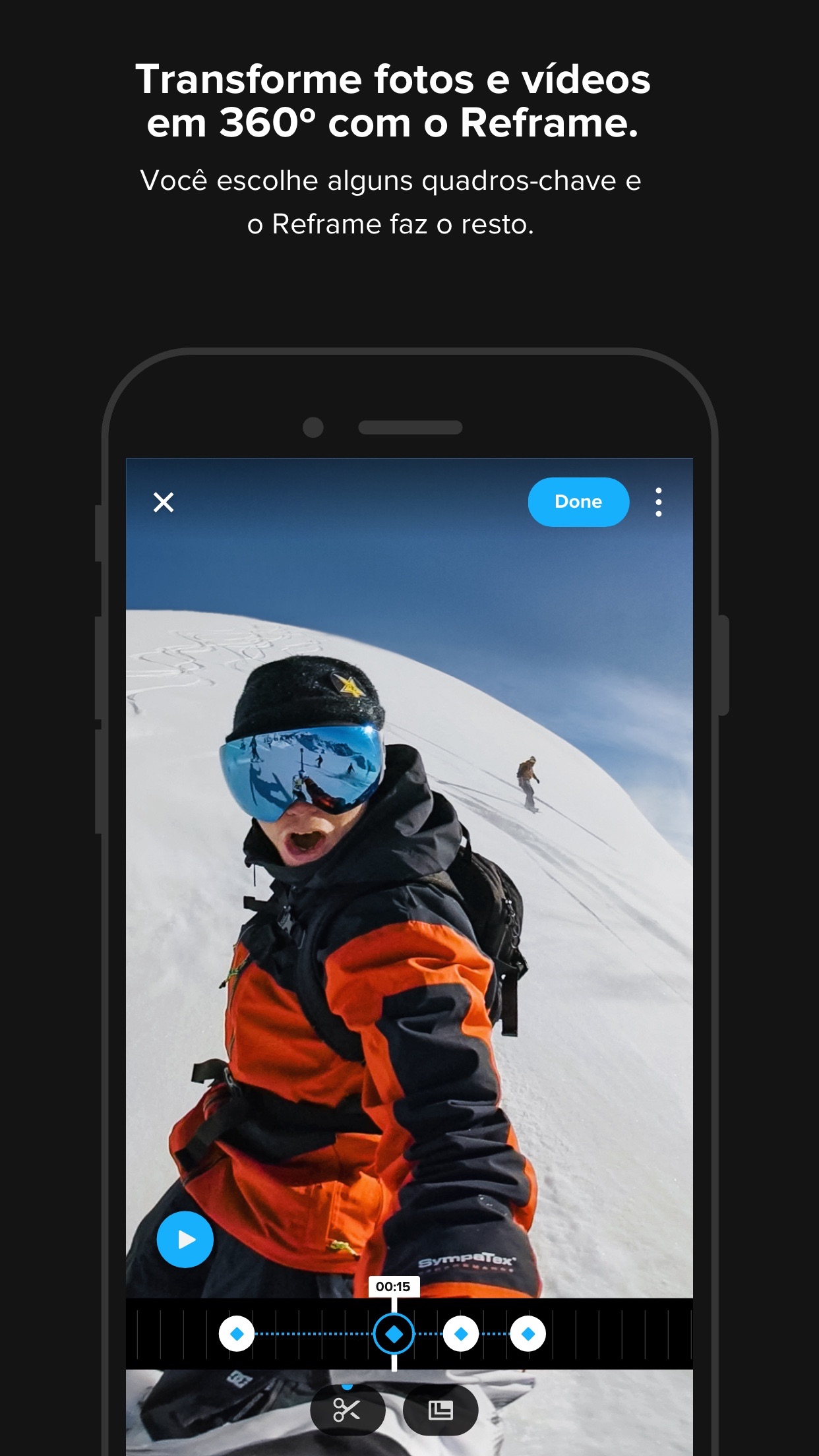 Screenshot do app GoPro