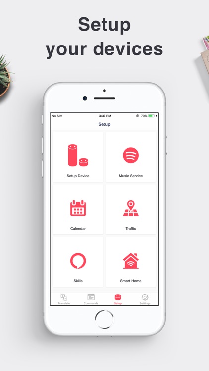 Setup for Alexa echo dot app