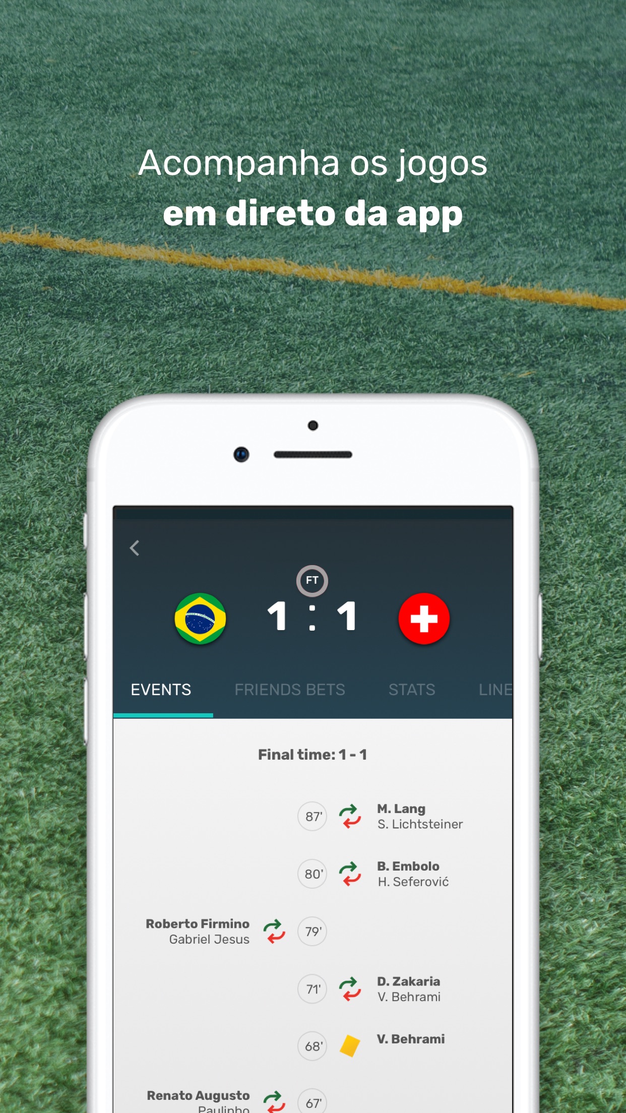 Screenshot do app Bolão futebol | Kiss my Score