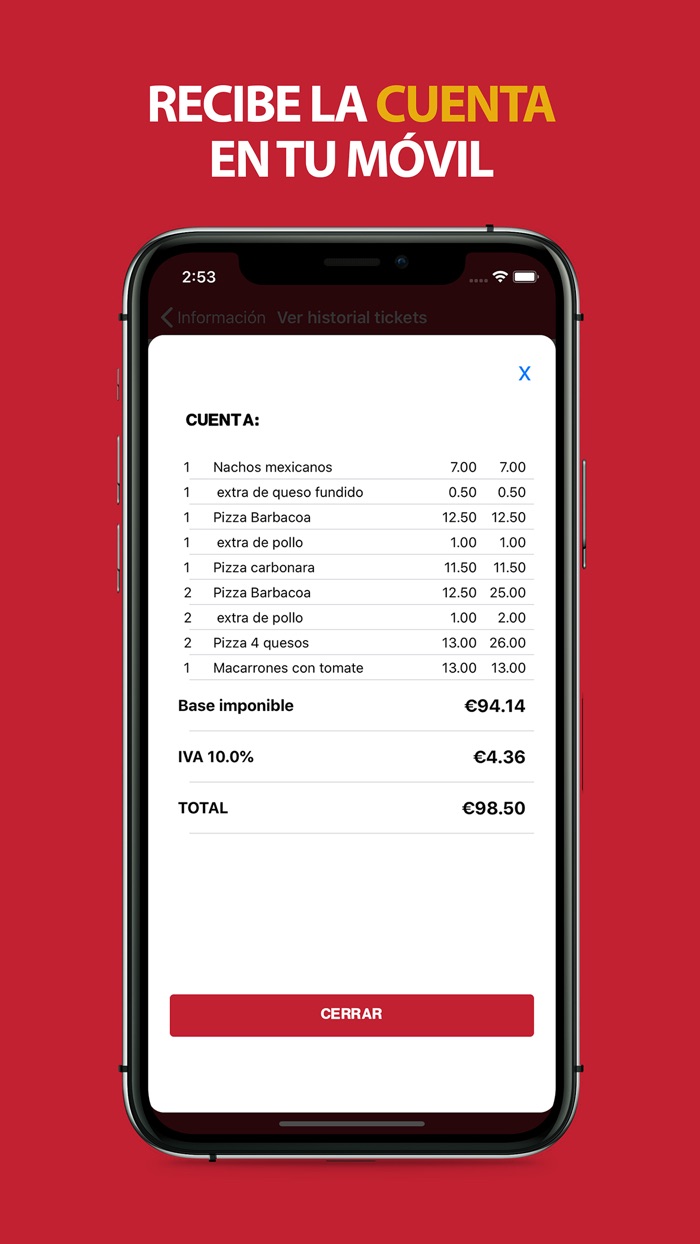 OrderEat - Carta de comida