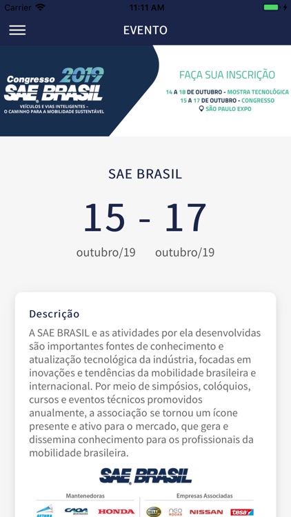 Congresso SAE BRASIL 2019