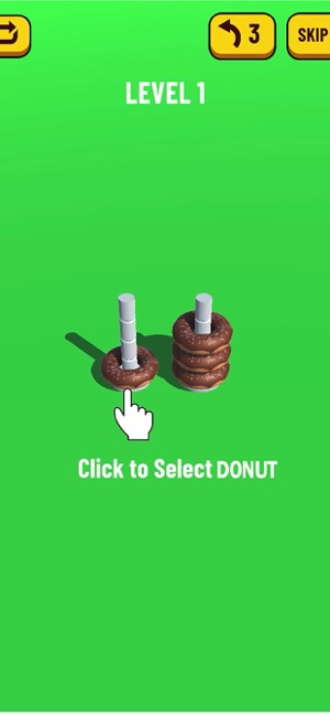 Donut Stack Puzzle