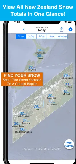 Game screenshot New Zealand Snow Map & Webcams mod apk