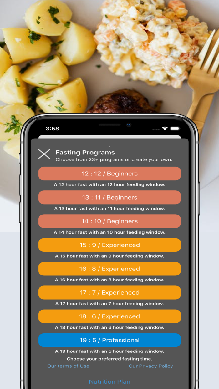 Fasting and Meal Tracker