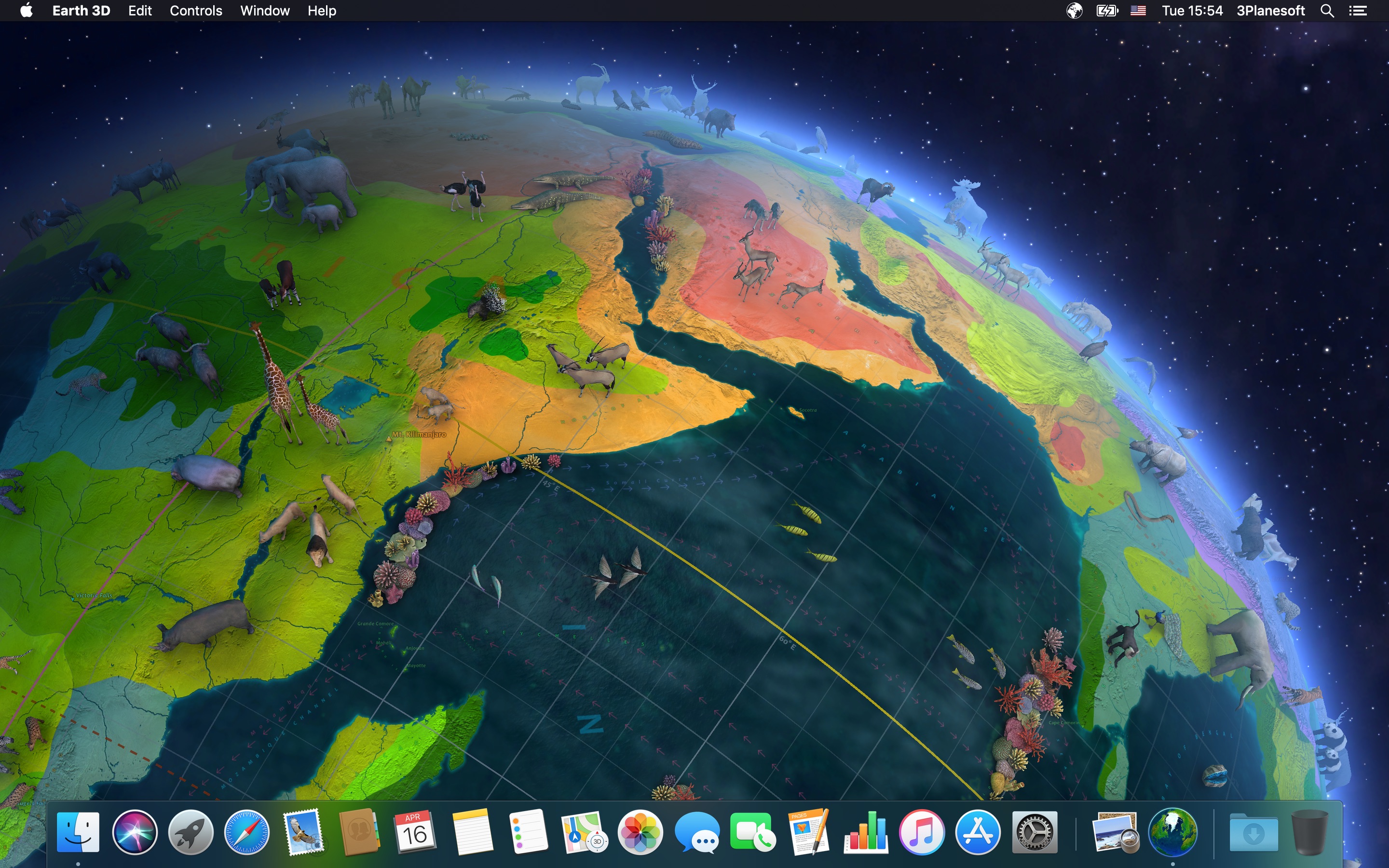 Screenshot do app Earth 3D