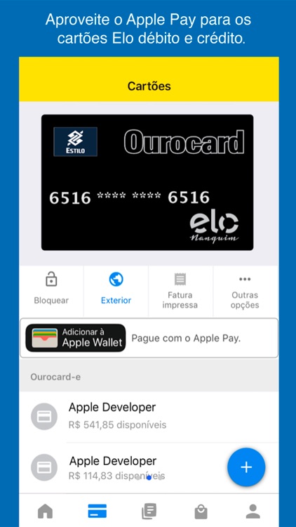 Ourocard - Cartão de crédito. screenshot-6
