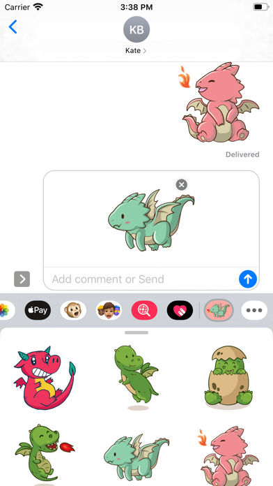 Baby Dragon Stickers screenshot 2