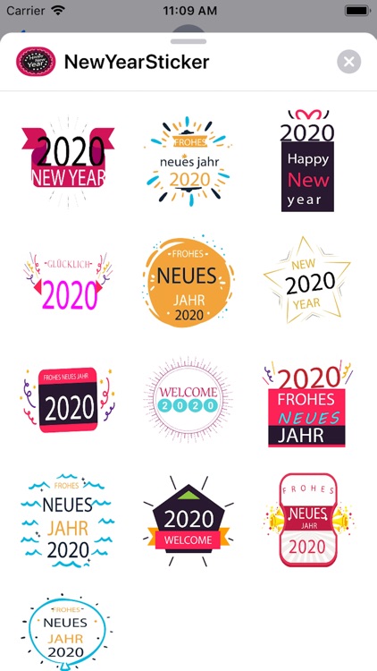 New Year Stickers For WA