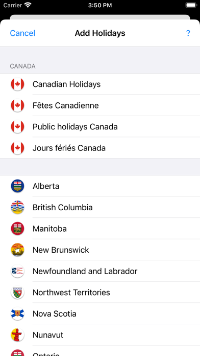 How to cancel & delete Canadian Holidays from iphone & ipad 1