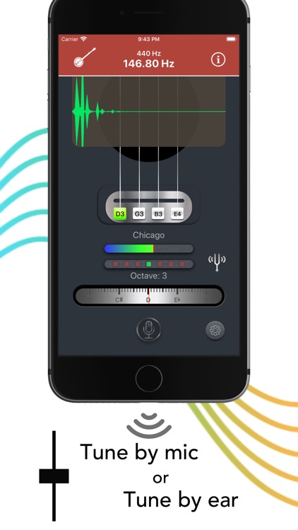 Chromatic Instrument Tuner, HZ screenshot-3