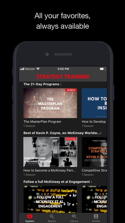 Strategy Training