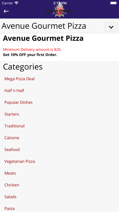 How to cancel & delete Avenue Gourmet Pizza from iphone & ipad 2