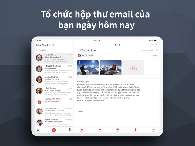 Ứng dụng email cho Gmail