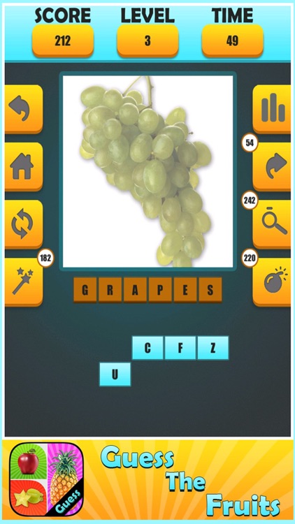 Guess The Fruits : Word Puzzle