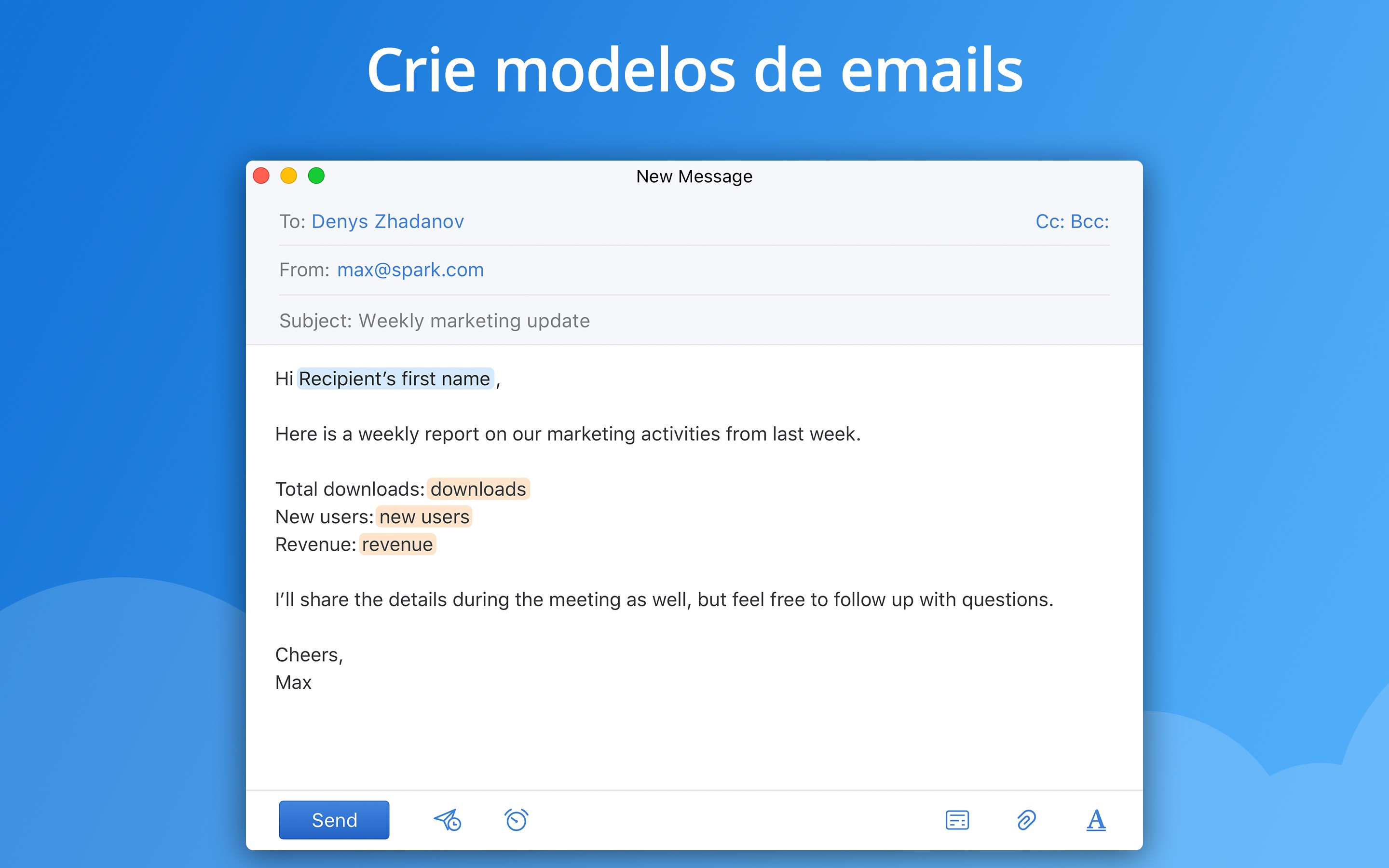 Screenshot do app Spark - Email App da Readdle