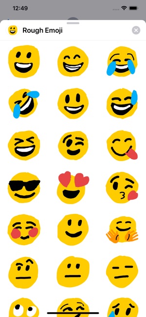 Rough Emoji Sticker Pack