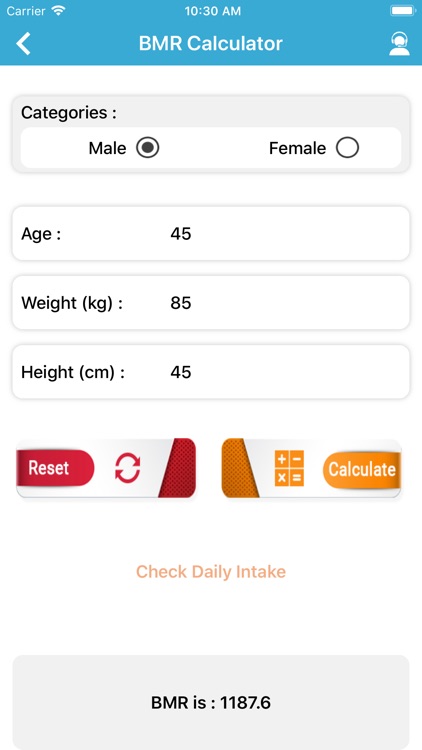 BMR checker & Weight monitor