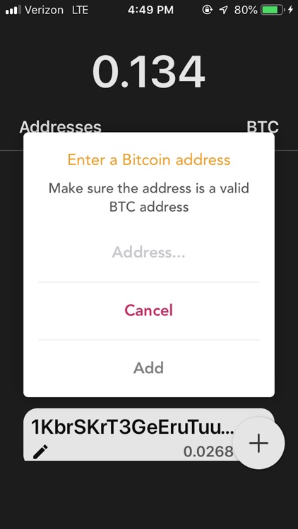 bitcoin address watcher