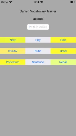 Game screenshot Danish Vocabulary Trainer Pro hack