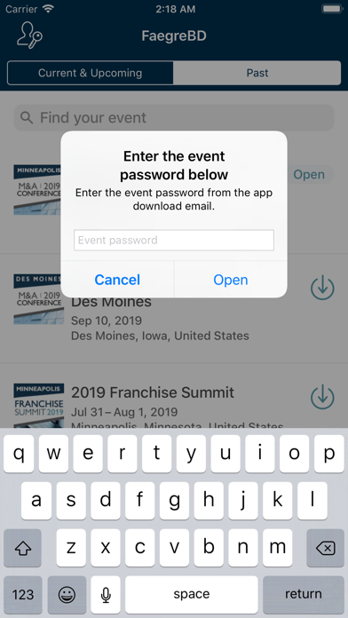 How to cancel & delete FaegreBD Events from iphone & ipad 2