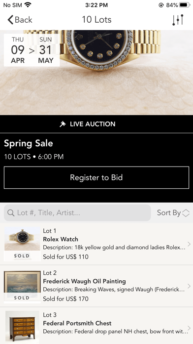 Smith Auctions Live screenshot 2