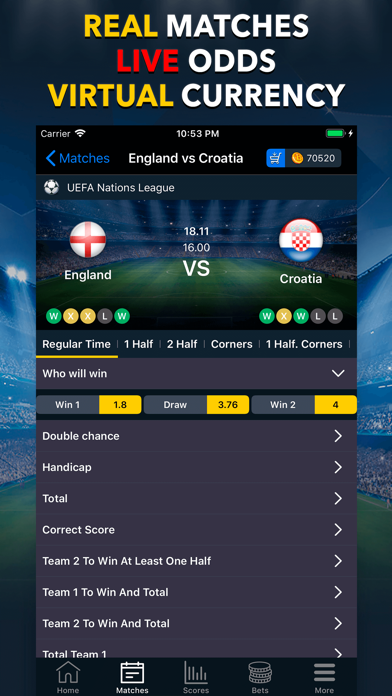 BETUP - Sports Betting Game screenshot 2