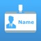 With this app you can print a name badge or a name tag in the desired size